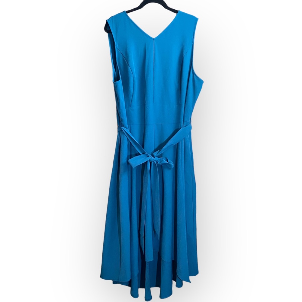 Lane Bryant Sleeveless High Low Teal Blue Dress Plus Size 22